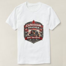 カナダのトラック運転手は別の作りになっている バッジTシャツ