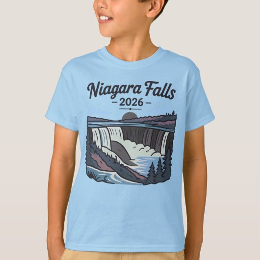 カナダのナイアガラの滝 Tシャツ (正面)