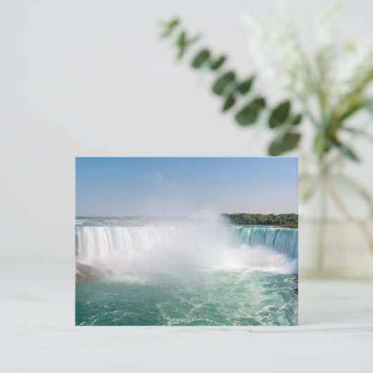 カナダのナイアガラ滝のホースシュー滝 ポストカード (スタンド正面)