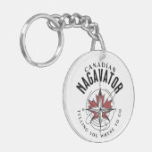 カナダのナガベーターが行く場所を告げる キーホルダー (正面左)