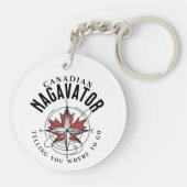 カナダのナガベーターが行く場所を告げる キーホルダー (裏面)