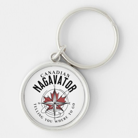 カナダのナガベーターが行く場所を告げる キーホルダー (正面)