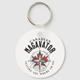 カナダのナガベーターが行く場所を告げる キーホルダー