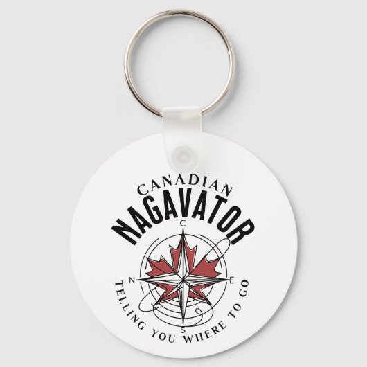 カナダのナガベーターが行く場所を告げる キーホルダー (正面)