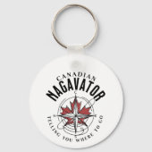 カナダのナガベーターが行く場所を告げる キーホルダー (裏面)