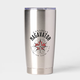 カナダのナガベーターが行く場所を告げる 保温保冷タンブラー