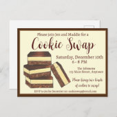 カナダのナナイモバー クリスマス クッキー交換会 インビテーションポストカード (正面/裏面)