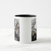 カナダのヌナブトで見える海氷と堆積物 マグカップ (中央)