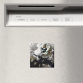 カナダのヌナブトで見える海氷と堆積物 マグネット (インサイチュ (食洗機))