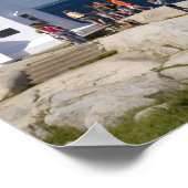 カナダのノバスコシア州ペギーズコーブにある灯台。 ポスター (角)