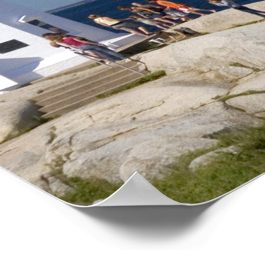 カナダのノバスコシア州ペギーズコーブにある灯台。 ポスター (角)