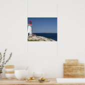 カナダのノバスコシア州ペギーズコーブにある灯台。 ポスター (キッチン)