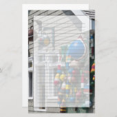 カナダのノバスコシア。ブイショップインブルーロックズ 便箋 (正面/裏面)