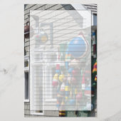 カナダのノバスコシア。ブイショップインブルーロックズ 便箋 (正面)