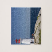 カナダのノヴァスコシア州ペギーズ·コーブの灯台。 ジグソーパズル (縦)