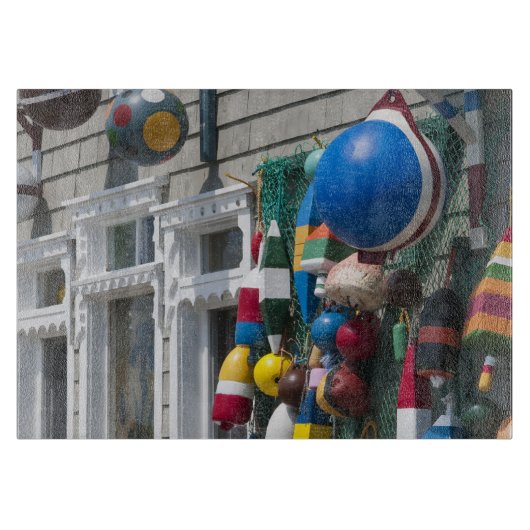 カナダのノヴァスコシア。ブイ·ショップ·イン·ブルー·ロックズ カッティングボード (正面)