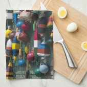 カナダのノヴァスコシア。ブイ·ショップ·イン·ブルー·ロックズ キッチンタオル (四つ折り)