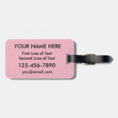 カナダのハートラゲージタグテンプレート ラゲッジタグ (裏面横)