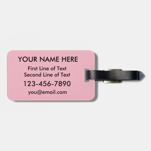 カナダのハートラゲージタグテンプレート ラゲッジタグ (裏面横)