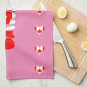 カナダのハート キッチンタオル (四つ折り)