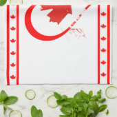 カナダのハート キッチンタオル (折り畳み)