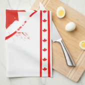 カナダのハート キッチンタオル (四つ折り)