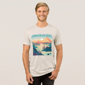 カナダのハート。我々の北は強く自由だ。 トライブレンドTシャツ (正面全面)