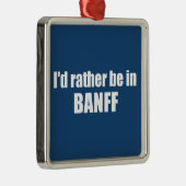 カナダのバンフに行きたい メタルオーナメント (右)