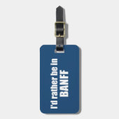 カナダのバンフに行きたい ラゲッジタグ (正面縦)