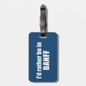 カナダのバンフに行きたい ラゲッジタグ (裏面縦)