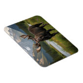 カナダのバンフ国立公園でムース マグネット (右側)