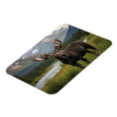 カナダのバンフ国立公園でムース マグネット (左側)