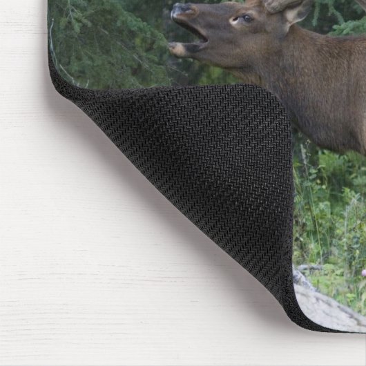 カナダのバンフ国立公園でBugling elk。 マウスパッド (コーナー)