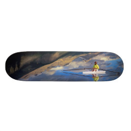 カナダのバンフ湖での漕ぎ手) スケートボード