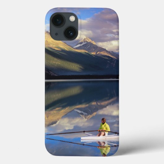 カナダのバンフ湖のボート漕ぎ手 (MR) Case-Mate iPhoneケース (裏面)