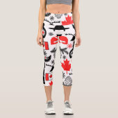 カナダのパターン カプリレギンス (正面)