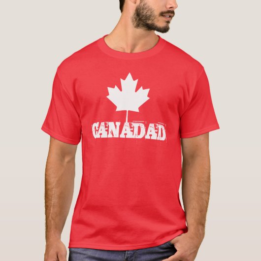 カナダのパパ-カナダの父の日のギフト- Canadad Tシャツ (正面)