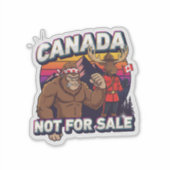 カナダのビッグフット-販売不可 シール (正面)