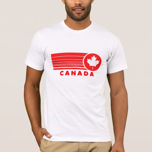 カナダのビンテージ・カエデの葉Tシャツ Tシャツ (正面)