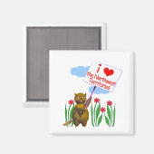 カナダのビーバーがノースウエスト準州を愛する マグネット (正面/裏面)