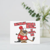 カナダのビーバーの一種の大きな取引 ポストカード (スタンド正面)