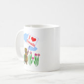 カナダのビーバーはカナダが大好き コーヒーマグカップ (正面左)