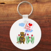 カナダのビーバーラブノバスコシア キーホルダー (正面)