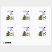 カナダのビーバーラブノバスコシア ラウンドシール (シート)