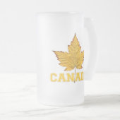 カナダのビールのジョッキの学校代表のカナダの記念品ガラス フロストグラスビールジョッキ (正面右)