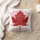 カナダのピローカナダの賛美歌のお土産ピロー クッション (ブランケット)