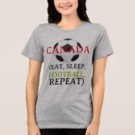 カナダのフットボールファン：アチンポン 2026 ワールドカップで楽しく トライブレンドＴシャツ