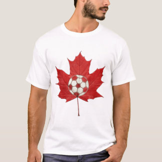 カナダのフットボール/サッカー精神 Tシャツ