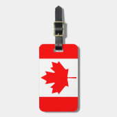 カナダのフラグの色旅行荷物タグ ラゲッジタグ (正面縦)