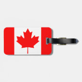 カナダのフラグの色旅行荷物タグ ラゲッジタグ (裏面横)